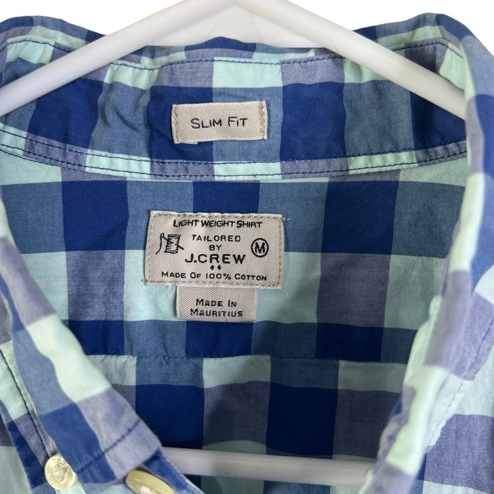 J.Crew Men’s Casual Shirt Button down Plaid Size M